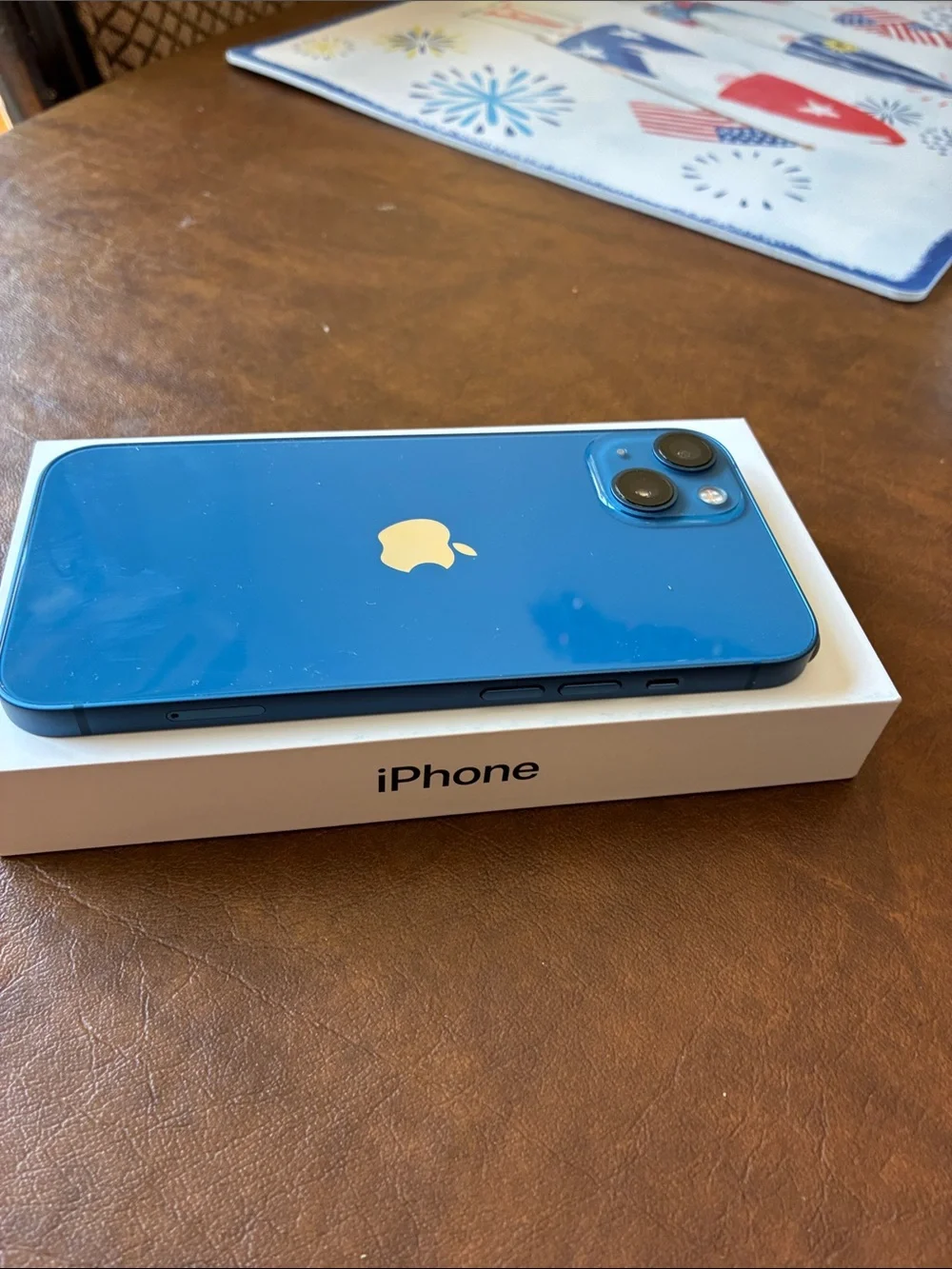 Apple iPhone Blue with Black Front